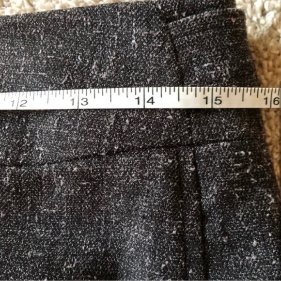 Rafaella Gray White Fleck Texture Skirt Size 4 - Picture 5 of 6